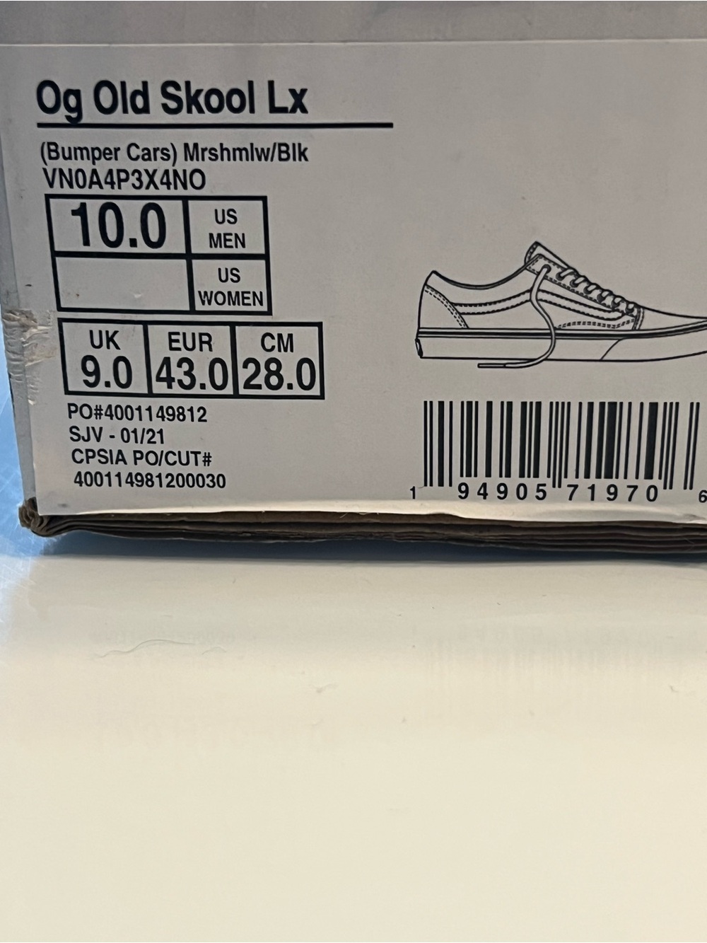 Vans Rare Og Old School LX Bumper cars